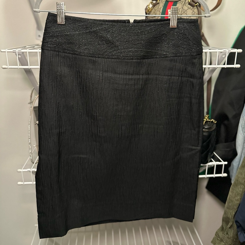 Dolce & Gabbana Black Midi Pencil Skirt